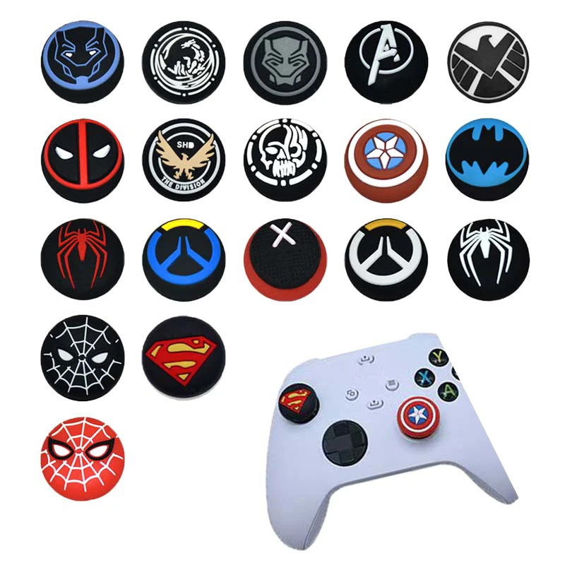 2 stücke Silikon Thumb Grip Cap Für PS4 PS5 Playstation 5 Xbox Serie XS Spiel Joystick Controller Zubehör Thumbstick Grip caps Image