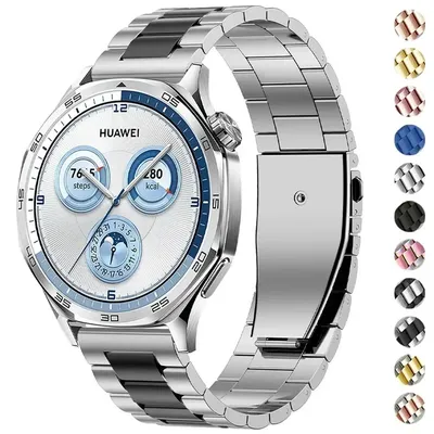 22mm Edelstahl Armband Für Huawei Uhr GT 5 Pro 46mm GT5 GT4 GT3 GT2 GT Handgelenk band Correa Für Huawei Uhr 4/3 Pro Armband Image