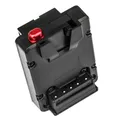 Batteria V-Lock con attacco a V per NP-F F550 F570 F750 F970 Piastra adattatore batteria nera D-Tap per monitor con luce a LED V-Mount