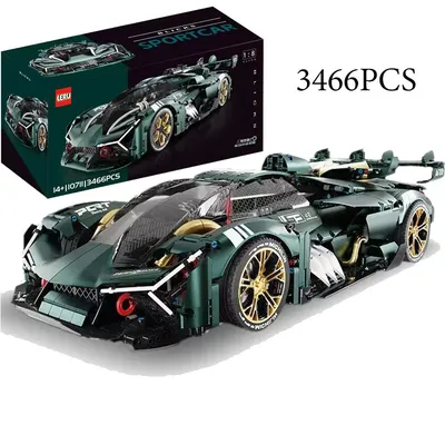3466PCS Technische 1:8 Lambor Terzo Millennio Bausteine Mechanische Geschwindigkeit Racing Fahrzeug Modell Ziegel Spielzeug Für Kind MOC Image