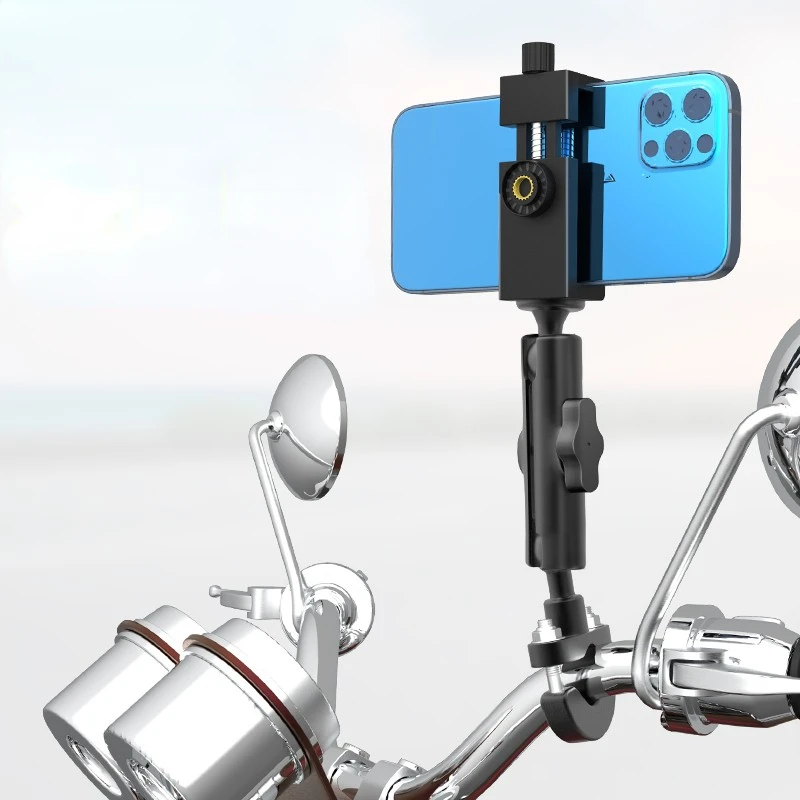 Support de téléphone portable pour guidon de moto, Support de téléphone portable pour vélo, Support de Smartphone pour prise de vue vidéo Iphone Xiaomi