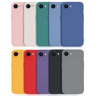 For iPhone 16E Case For Apple iPhone 6 7 8 Plus SE2020 Cover New Original Liquid Silicone Protective Bumper For iPhone 16E case