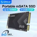 ORICO portatile mSATA SSD SATA III 6Gbps 3D NAND Unità a stato solido interna 256GB 512GB 1TB 2TB per laptop Ultrabook Desktop