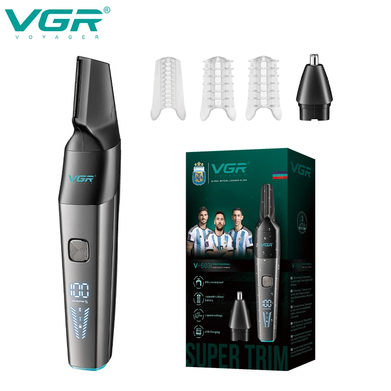VGR2 All-in-One-Haarreinigungsset, praktischer Gesichtshaarschaber, tiefer Haarentferner, Nasenhaarentferner, Haarpflege für Männer und 603 Image