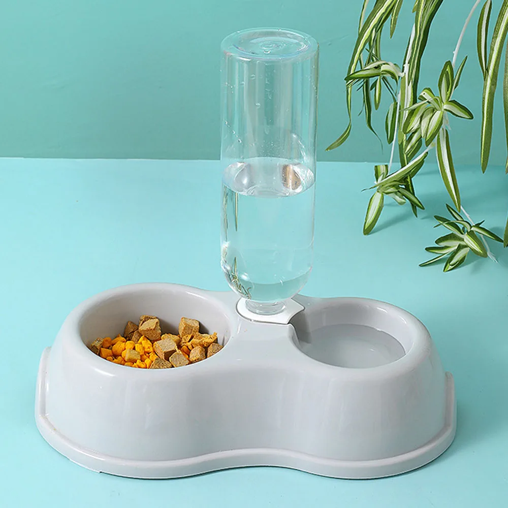 2-in-1-Wasserspender und Schüssel für Haustiere – Futtergerät mit doppeltem Verwendungszweck für Katzen und Hunde, Heimtierbedarf