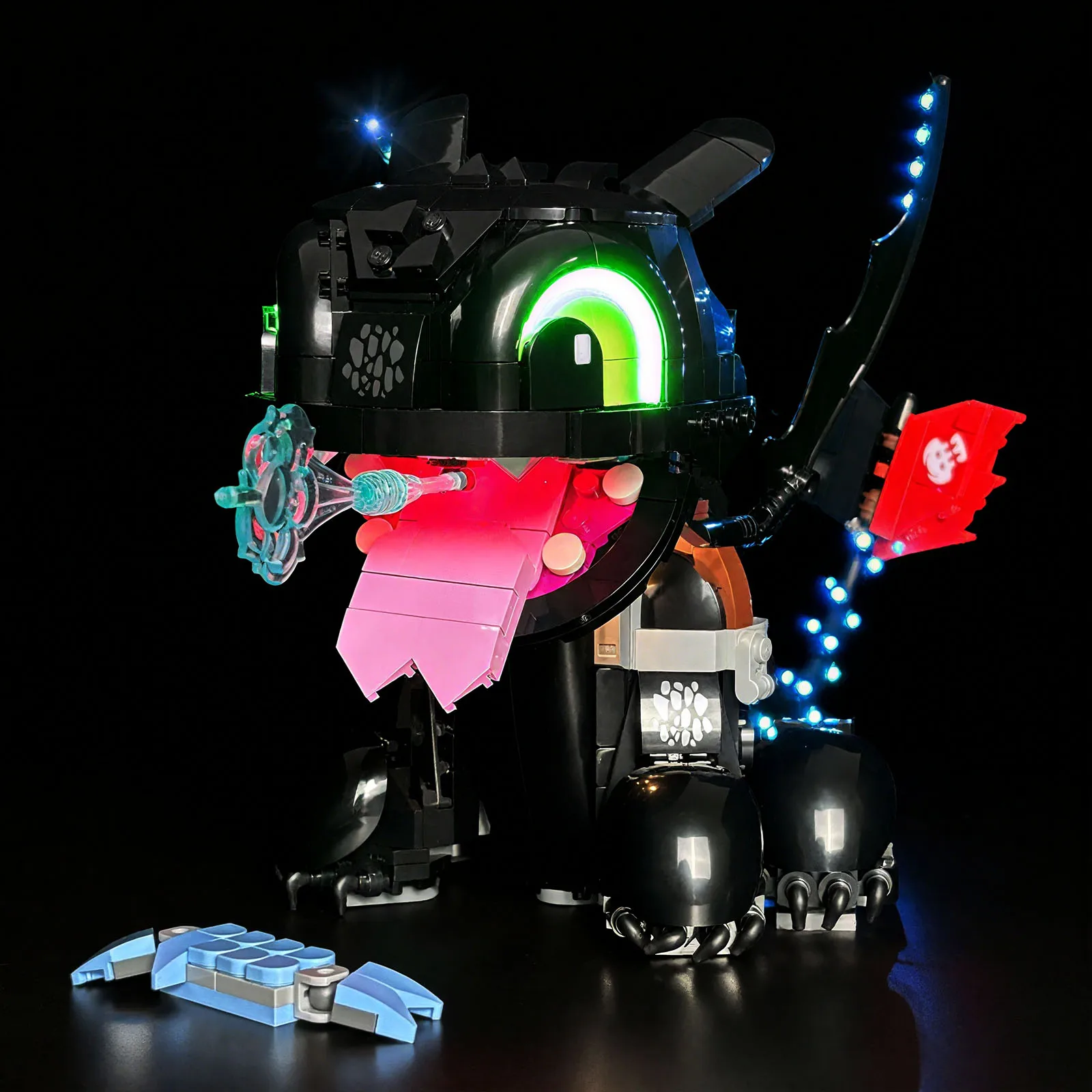 LYBMTWF LED-Beleuchtungsset, kompatibel mit Lego 10375 Drachenzähligen Modell trainieren (Modellsteine NICHT im Lieferumfang enthalten) Image
