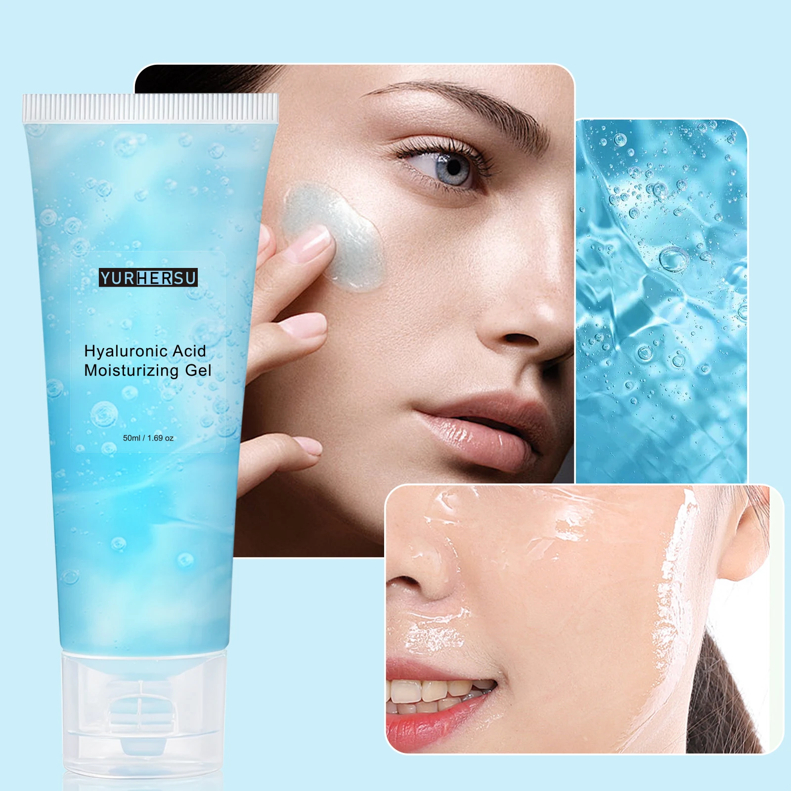 Feuchtigkeitsspendendes Hyaluronsäure-Wunder: Auflösen Sie sofort mit einem Berührung und revitalisieren Sie die Hautvitalität Image