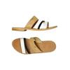 Les Tropéziennes par M Belarbi Damen Sandale, Gr. 37, beige, Leder