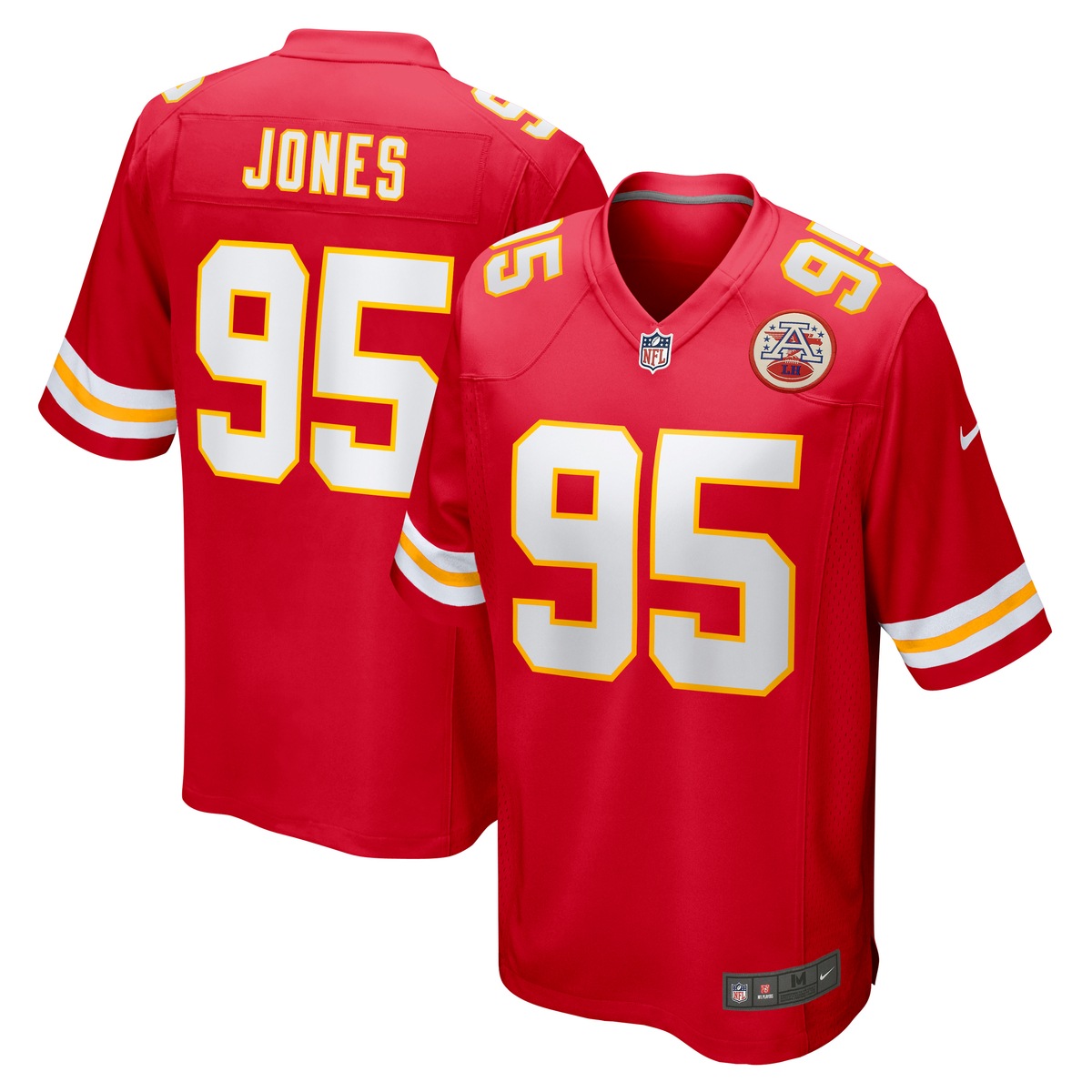 Footballtrikot NIKE "Nike Trikot Kansas City Chiefs NFL Home Game Jersey Jones 95", Herren, Gr. L, rot (mehrfarbig), 100% Polyester, Trikots