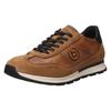 Sneaker BUGATTI, Herren, Gr. 42, braun (cognac), Leder, casual, Schuhe, Halbschuh, Schnürschuh, Freizeitschuh mit dezentem Logo