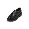 Loafer MARC O'POLO "mit Logo-Münze", Damen, Gr. 37, schwarz, Obermaterial: 100% Leder (Rind), Schuhe