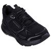 Sneaker SKECHERS "EDGERIDE-SILVER ECLIPSE", Damen, Gr. 35, schwarz, Lederimitat, Mesh, unifarben, sportlich, Schuhe, Retro Sneaker, Schnürschuh mit Metallic-Besätzen