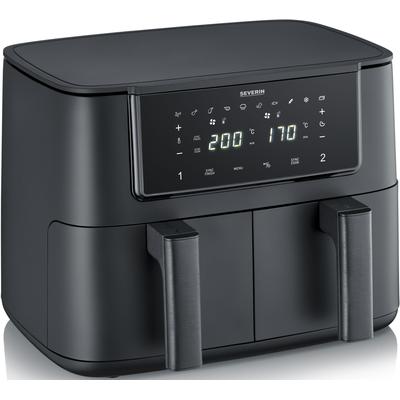 SEVERIN Heissluftfritteuse "FR 2463 2 x 4 l "Dual", schwarz, B:37,6cm H:29,8cm T:39,5cm, Fritteusen Image