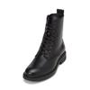 Stiefelette MARC O'POLO "mit praktischem Innenzipper", Damen, Gr. 39, schwarz, Obermaterial: 100% Leder (Schaf), Schuhe