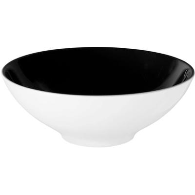 Dessertschale SELTMANN WEIDEN "Life Fashion", weiß, glamorous schwarz, B:14,60cm H:5,30cm L:14,60cm T:14,60cm Ø:14,60cm, Porzellan, Schüsseln, Schale rund 14,5 cm Image