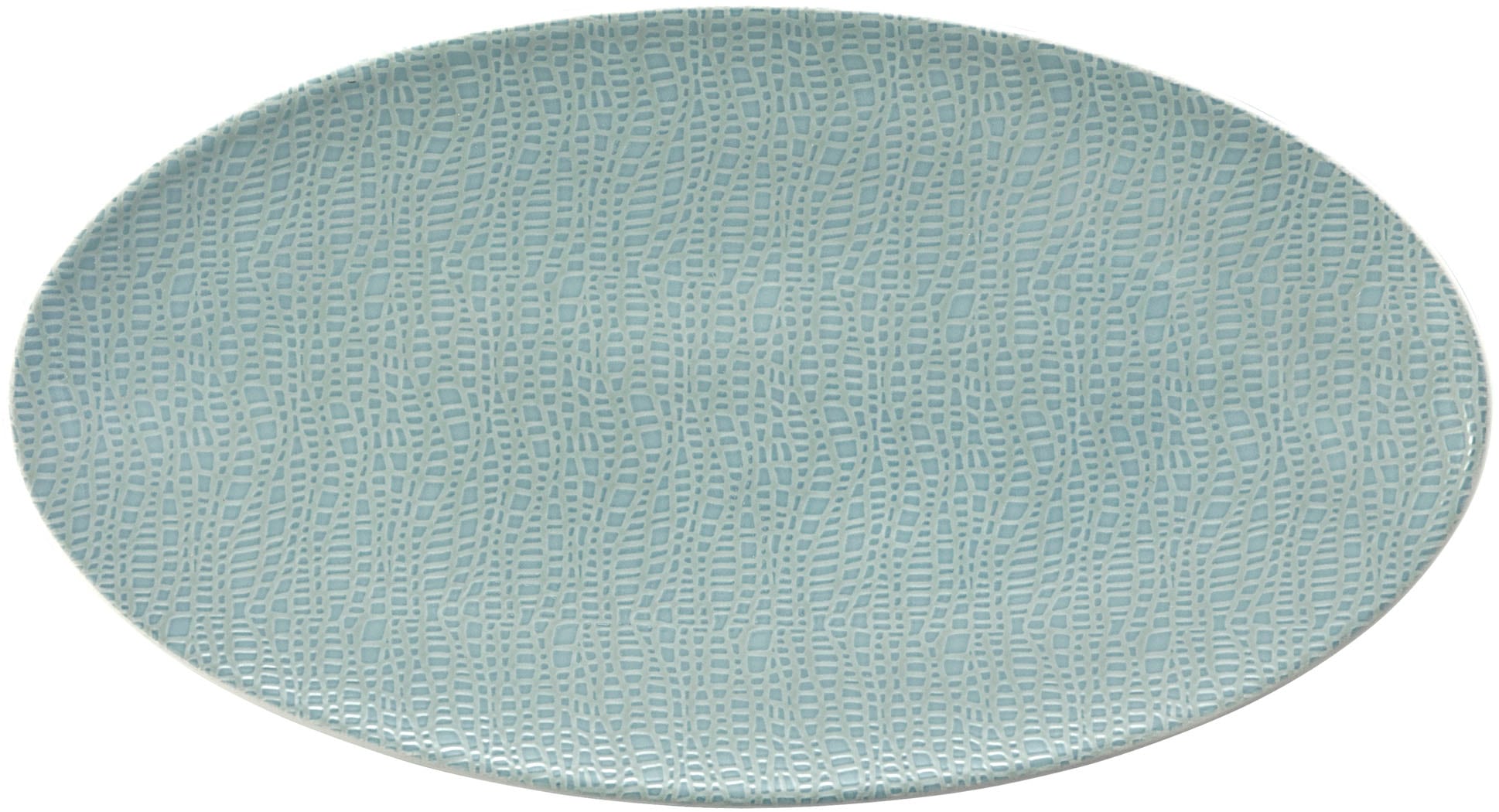 Servierplatte SELTMANN WEIDEN "Life Fashion", grün (grün chic), B:17,9cm H:2,5cm L:32,9cm T:17,9cm, Porzellan, Servierplatten, Servierplatte, Platte oval