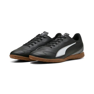 Fußballschuh PUMA "VITORIA II IT", Gr. 42,5, schwarz-weiß (puma schwarz, puma weiß), Synthetik, sportlich, Schuhe, für Halle und Straße Image