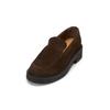 Loafer MARC O'POLO "aus softem Veloursleder", Damen, Gr. 39, braun (schwarz earth), Obermaterial: 100% Leder (Rind), Schuhe