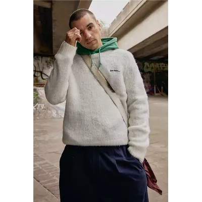 iets frans. Ecru Remi Brushed Jumper - Cream M at Urban Outfitters