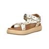 Riemchensandale INUOVO "INUOVO Sandalen Leder", Damen, Gr. 40, gold, Leder, casual, Schuhe