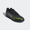 Fußballschuh ADIDAS PERFORMANCE "F50 CLUB KUNSTRASEN E KINDER", Gr. 30, schwarz (core schwarz, iron metallic, lucid lemon), Synthetik, sportlich, Schuhe, geeignet für harte Untergründe Asche und Kunstrasen