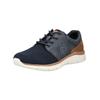 Sneaker BUGATTI "bugatti Sneaker Leder/Textil", Herren, Gr. 42, blau (dunkelblau), Leder, Textil, casual, Schuhe