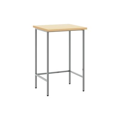 vidaXL Arbeitstisch Grau 55x55x85 cm Stahl und Holzwerkstoff Image