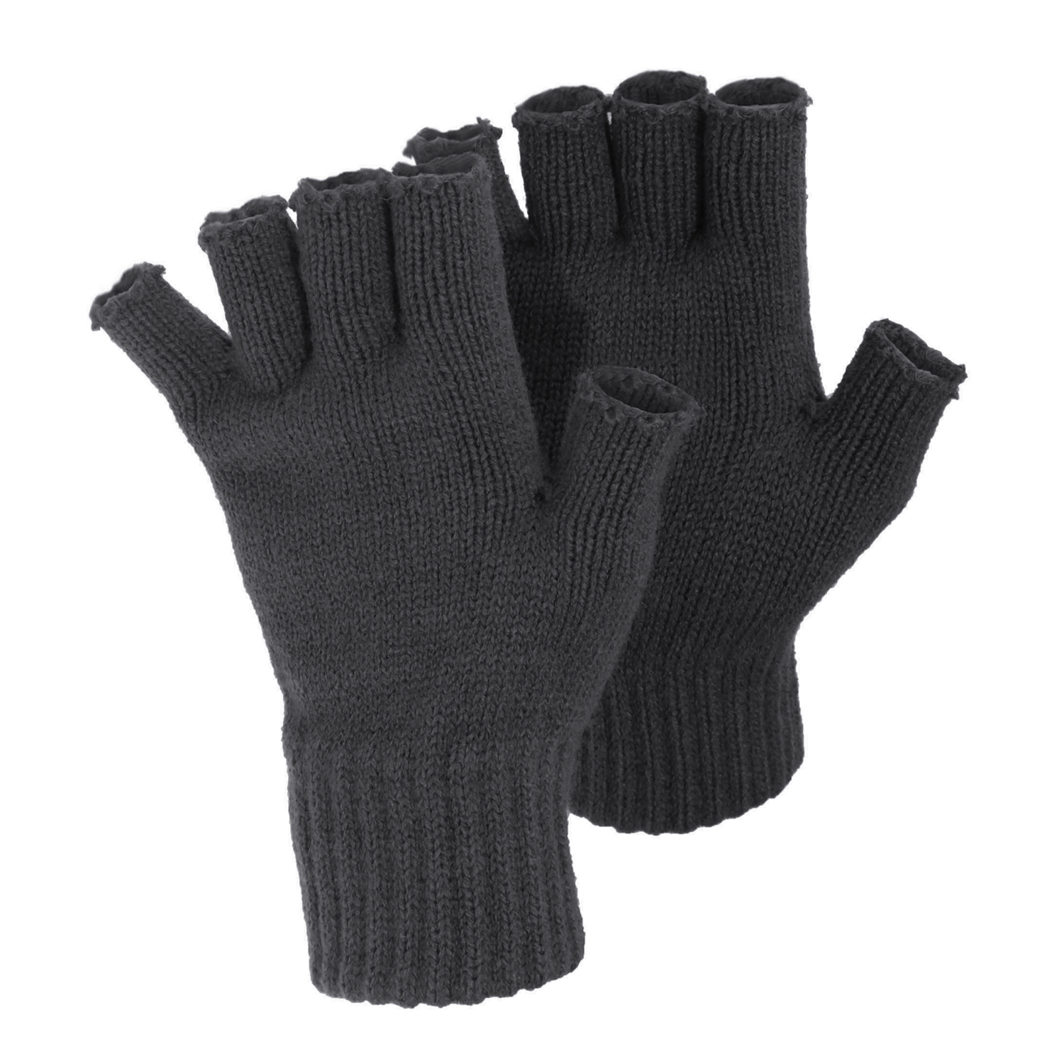 FLOSO Damen Handschuhe, fingerlos (Holzkohle) Image