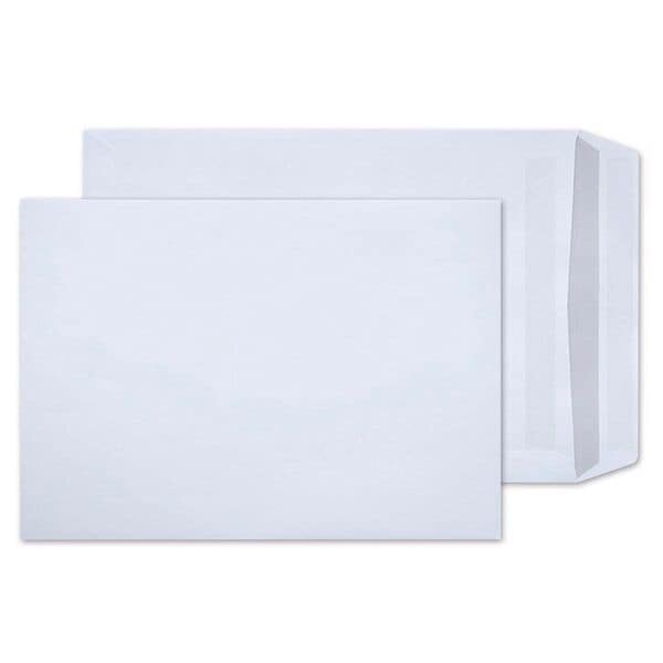 Steinmetz 250 Versandtaschen DIN B4 100 g/m² ohne Fenster weiß, 35.3x25 cm