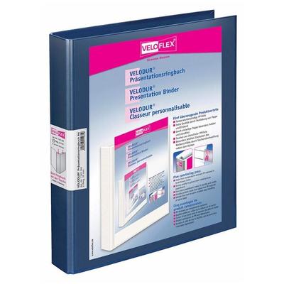 Veloflex 10x Präsentationsringbücher 2-Ringe »VELODUR®« 4.0 cm DIN A4 Blau, 4 cm Image