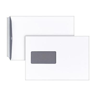 Steinmetz 500 Versandtaschen DIN C5 90 g/m² mit Fenster weiß, 22.9x16.2 cm Image