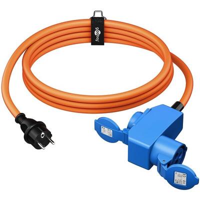 goobay Camping Adapterleitung 1.5 m IP44 Schukostecker CEE-Buchse Image