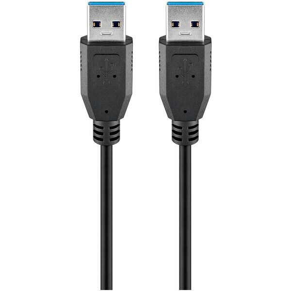 goobay USB-Kabel USB 3.0 A schwarz 1.8 m schwarz