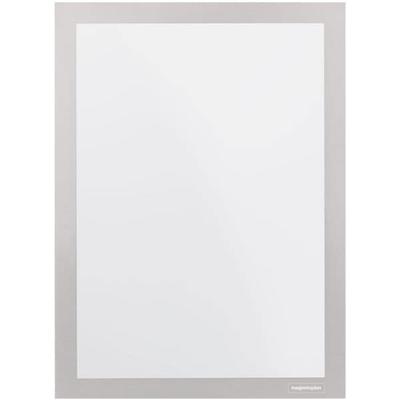 Magnetoplan Magnetrahmen selbstklebend Magnetofix A6 silber 2 Stück silber