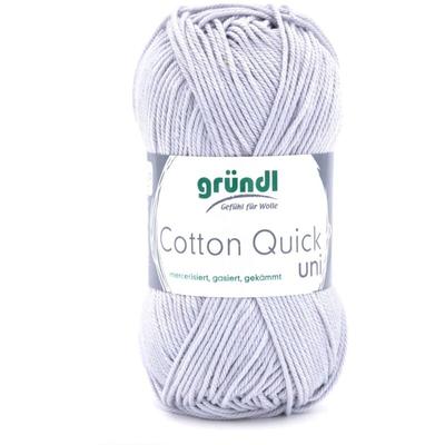 Wolle Cotton Quick 50 g uni hellgrau Handarbeit - Gründl Image