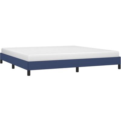 Bettgestell ohne Matratze Blau 200x200 cm Stoff Vidaxl Image