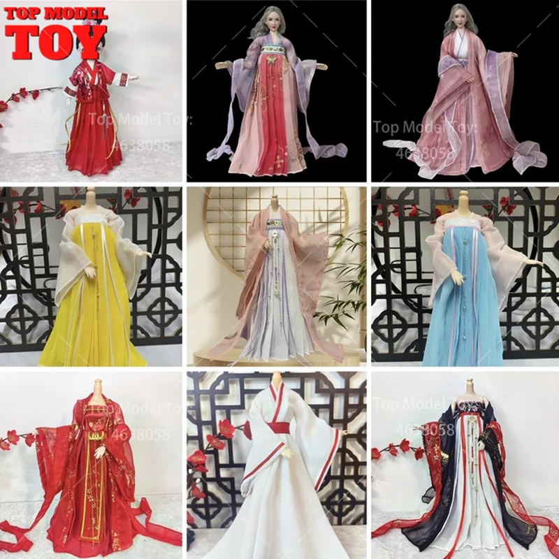 30 cm Puppe Kleidung 1/6 Chinesischen Stil Gedruckt Alte Hanfu Modell Verschiedene Stile Fit 12'' Weibliche Soldat Action Figur körper Spielzeug Image