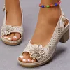 Frauen Sandalen Süße Heels Sandalen Sommer Frau Schuhe Mode Mit Hohen Absätzen Alias Mujer Elegante Schuhe Sommer Schuhe Frauen 2025,