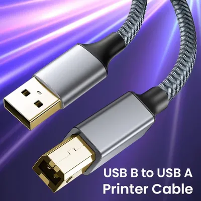 USB Typ C auf USB 2.0 Typ B Druckerkabel Laptop auf Drucker Datenübertragungsadapter für HP Canon Epson Dell Lexmark Scannerkabel