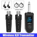 Sistema ricevitore trasmettitore microfono wireless Sistema adattatore XLR UHF cablato a wireless per mixer audio Microfono dinamico per chitarra