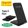 Supporto per supporto di ricarica wireless veloce da 15 W per iPhone 16 15 14 13 Pro Max Samsung Galaxy Xiaomi Supporto per telefono con stazione dock di ricarica rapida
