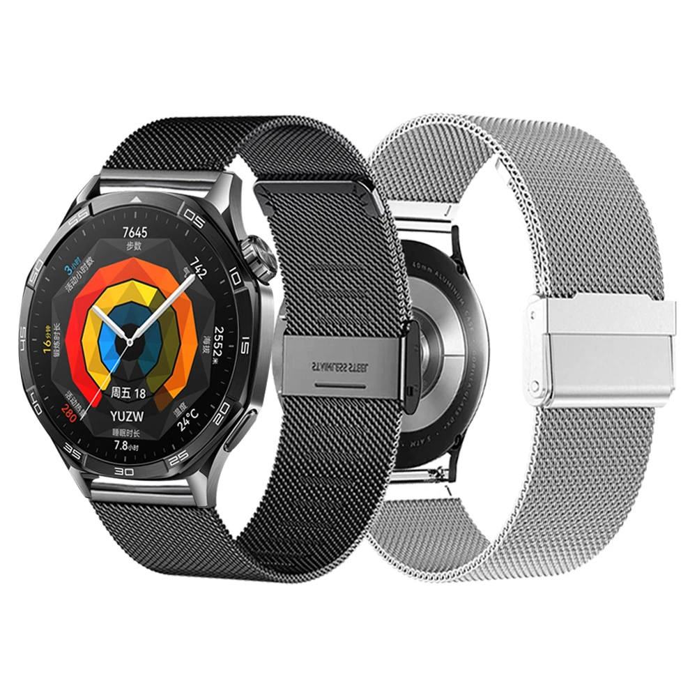 20 mm 22 mm Metallarmband für Huawei Watch GT 5 4 3 46 mm/GT 3 42 mm Ersatzbanduhr GT 5 Pro/WATCH5 4 Pro Edelstahlarmband Image