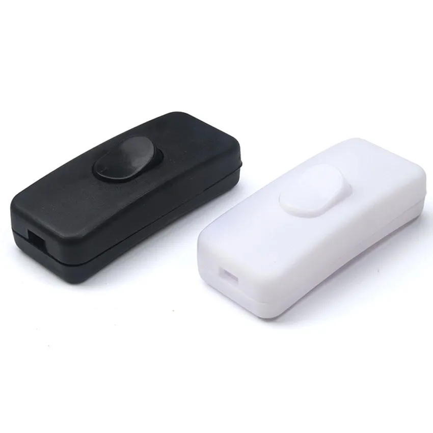 1 Stück Schwarz Weiß 2A 303 Online ON OFF Druckschalter Tisch-LED-Leuchten Verkabelung Elektrischer Schalter 2-Gang-Wippschalter 110 V 250 V Image