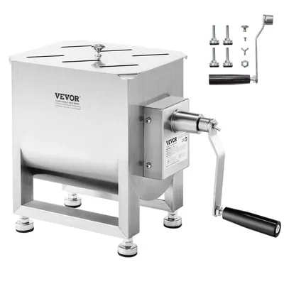 Manual for meat Mixer 15L Tank Max 15LB for meat Sausage Processing Machine