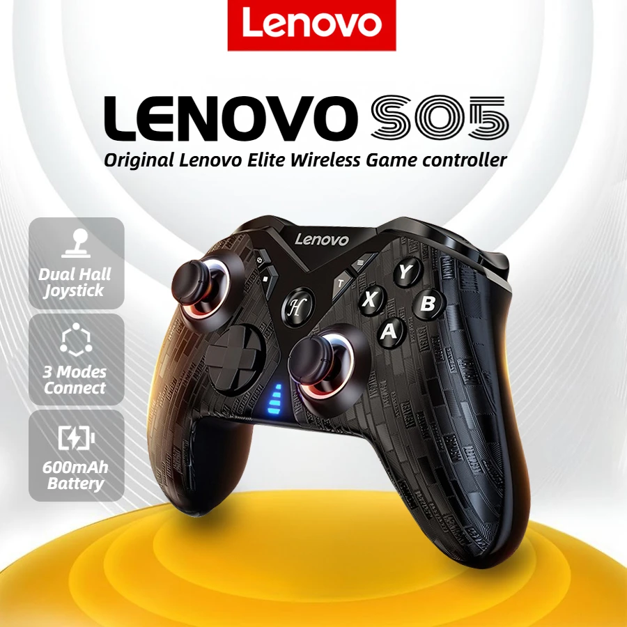 Lenovo S05 Videospiel-Controller Dual Hall Effect Wireless Gamepad für Switch/Switch OLED/Switch Lite/PC/iPhone/Android-Telefone