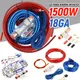 Kit di cablaggio amplificatore di potenza per auto da 1500 W Cavo subwoofer per auto 8GA Portafusibili da 60 AMP 18GA per la modifica dell'auto per parti di veicoli automobilistici