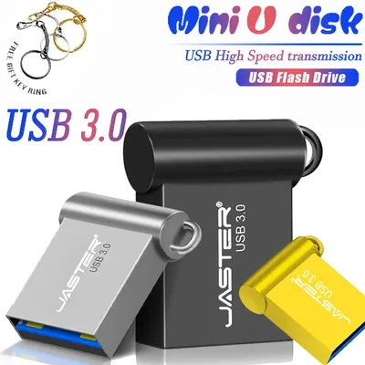 3Color Super Mini USB3.0 Flash Drive 128GB Metal Cle USB Stick 64GB 32GB 16GB Pendrive U Disk Flash Memory Stick Geschenk USB Ф Nazir Image