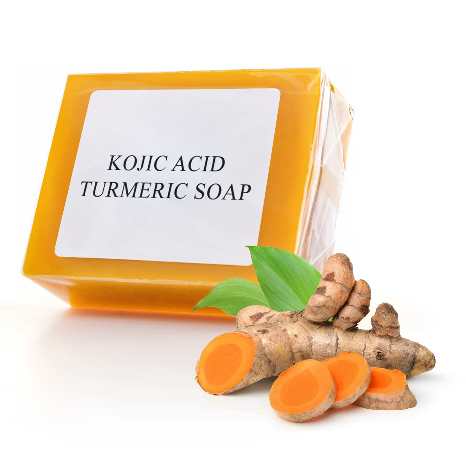 142 g Kurkuma-Kojisäure-Seife, handgemachte Seife, Dusch- und Gesichtsreinigungsseife, Aufhellung und Aufhellung für alle Hauttypen Image