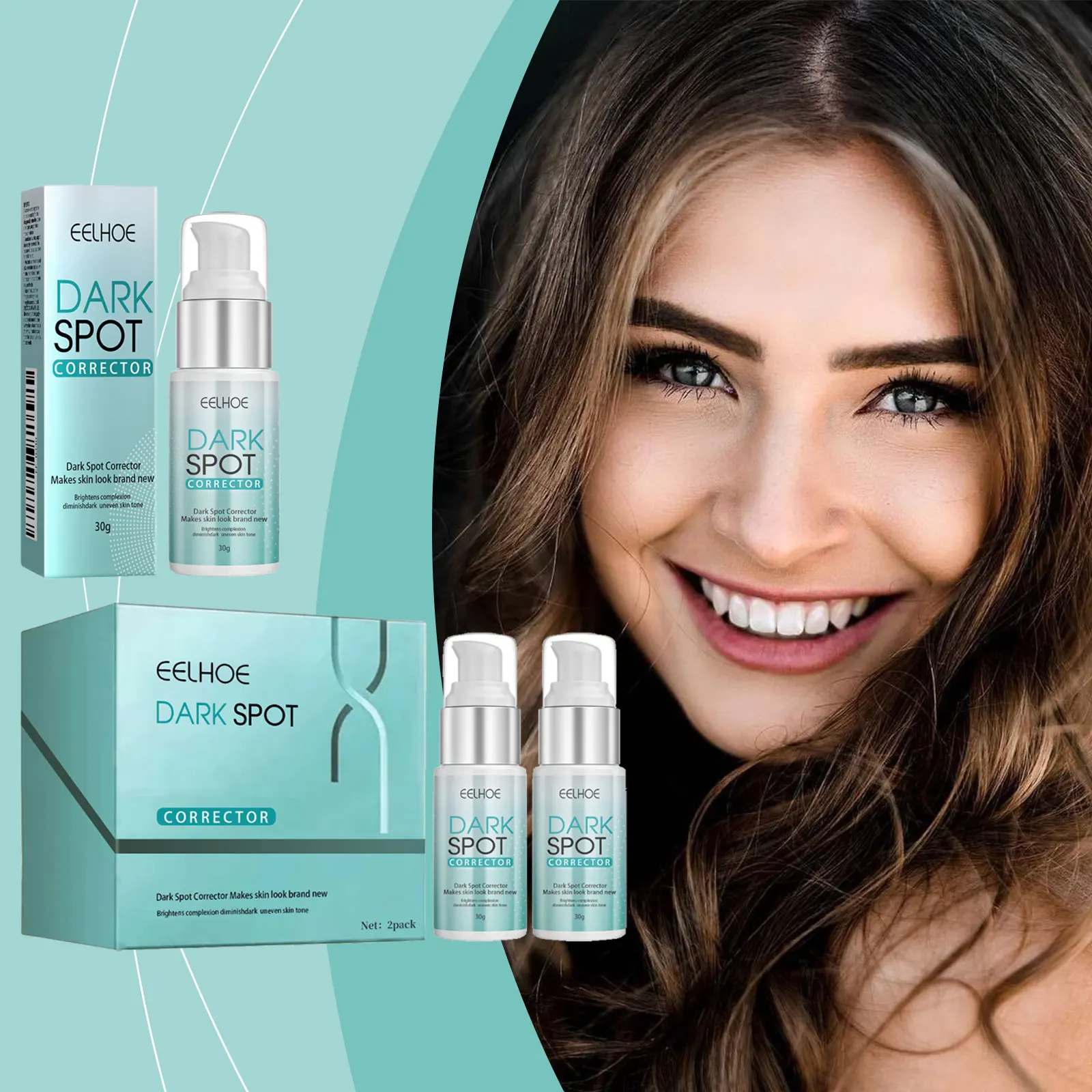 EELHOE Dark Spot Remover Gesichtscreme Pigmentierung Entfernung Melasma Entfernen Tiefen Feuchtigkeit Haut Aufhellung Anti Sommersprossen Creme 30g Image