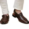 Neue braune Herren Sandalen Schnalle Riemen Kleid Schuhe hand gefertigte schwarze Business-Mode Herren schuhe Größe 38-46